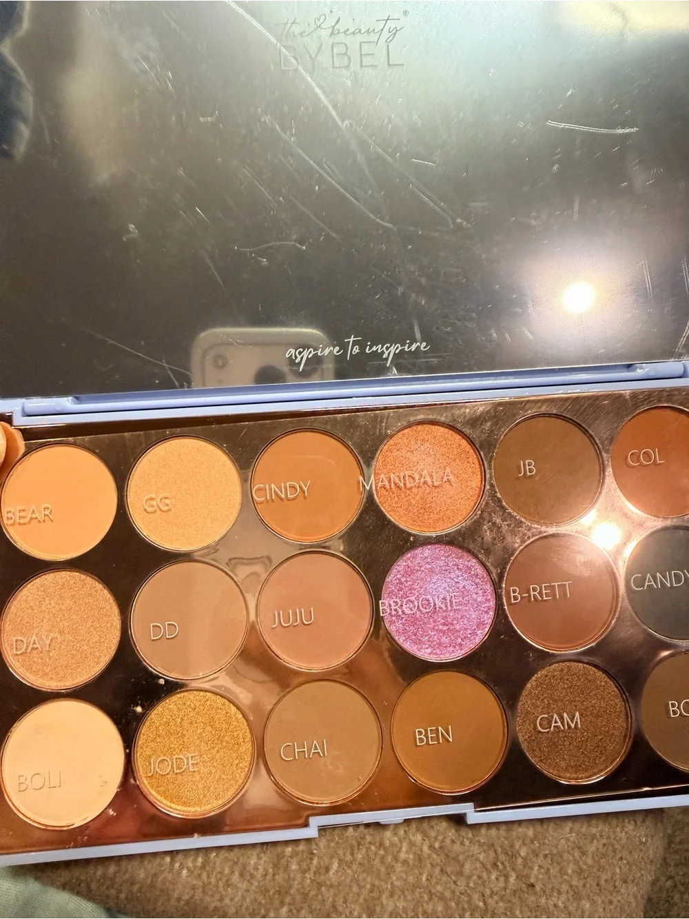 New Neutral & Pink Shimmer Eyeshadow Palette — Warm Brown and Pink Shades